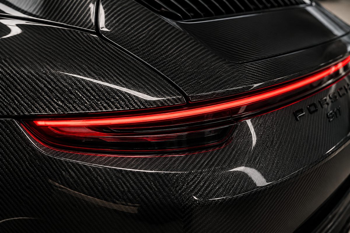 Black in a carbon fiber finish