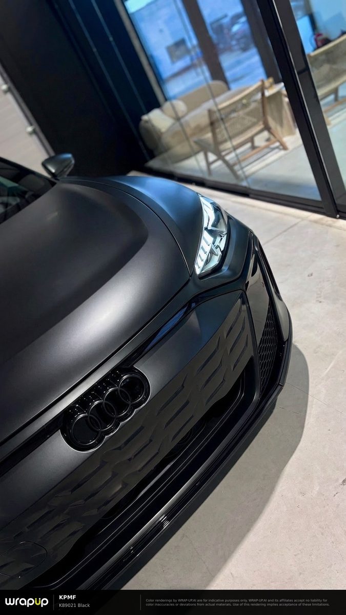 Black in a matte finish