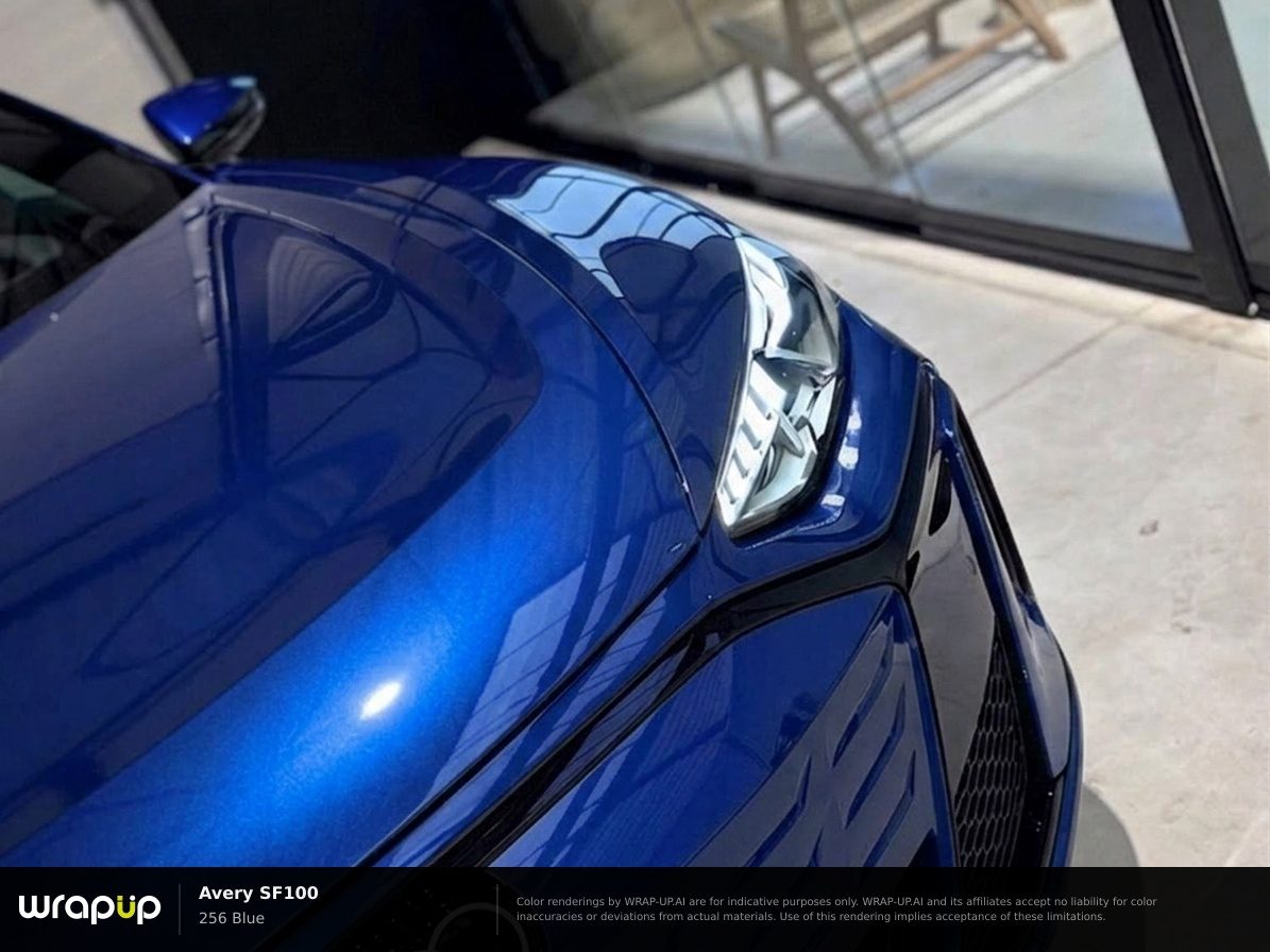 Blue chrome in a chrome finish